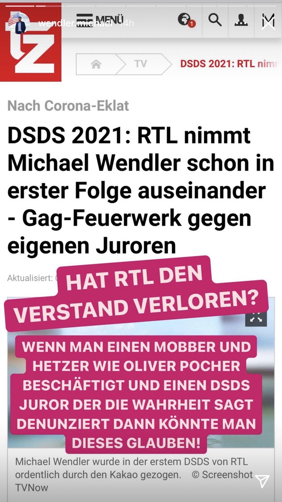 Wendler RTL Diss zu DSDS