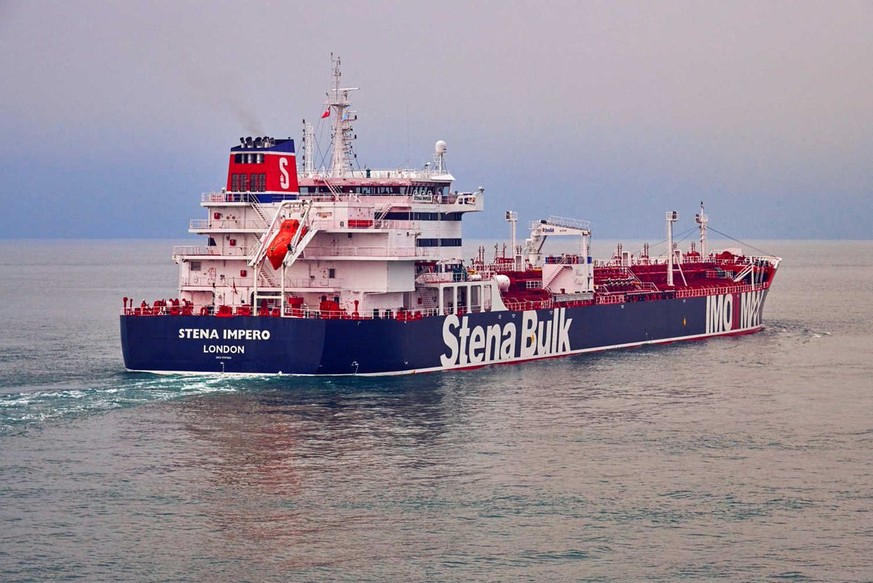 REFILE - ADDING RESTRICTIONS Undated handout photograph shows the Stena Impero, a British-flagged vessel owned by Stena Bulk, at an undisclosed location, obtained by Reuters on July 19, 2019. Stena Bu ...