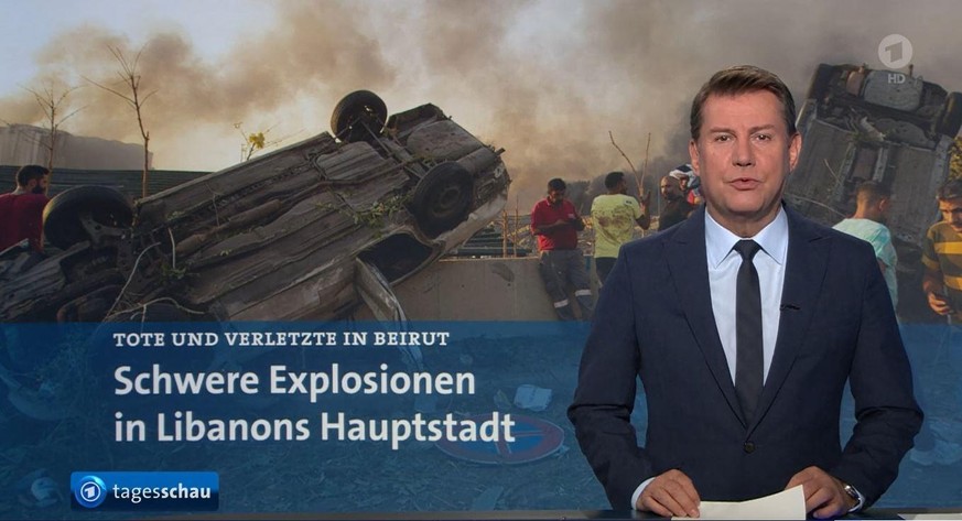 Jens Riewa verlas am Dienstagabend in der "Tagesschau" um 20 Uhr die Nachrichten.