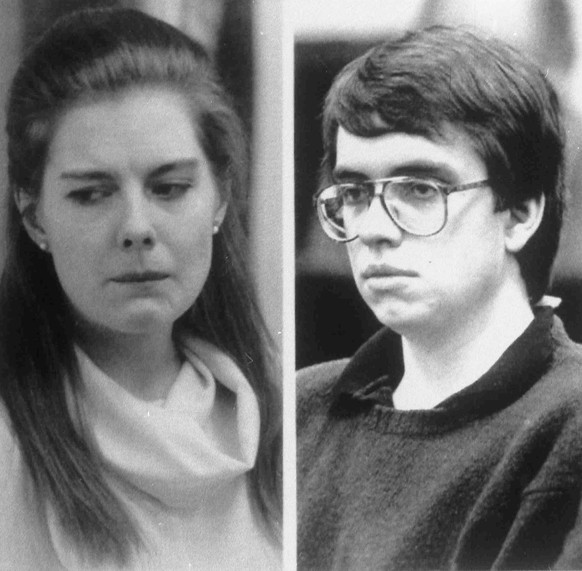 Combo picture, released June 25, 1990, of Elizabeth Haysom, left, and Jens Soering, who have been arrested for the murder of Elizabeth&#039;s parents at their home in Bedord County, Va. Image of Hayso ...