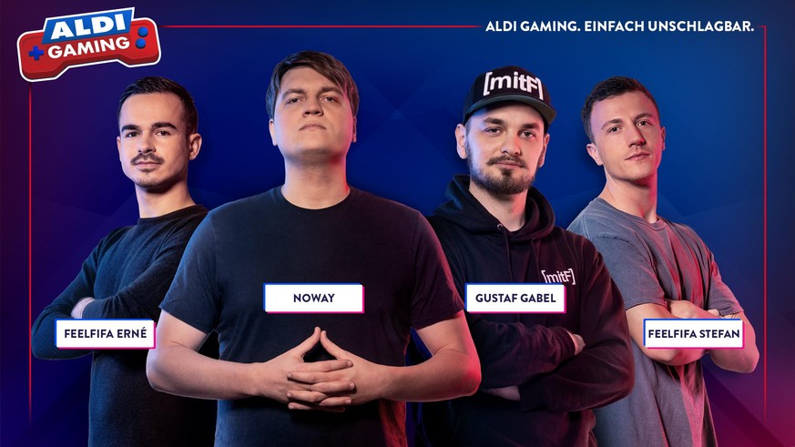 Das sind die vier neuen Gesichter von "Aldi Gaming".