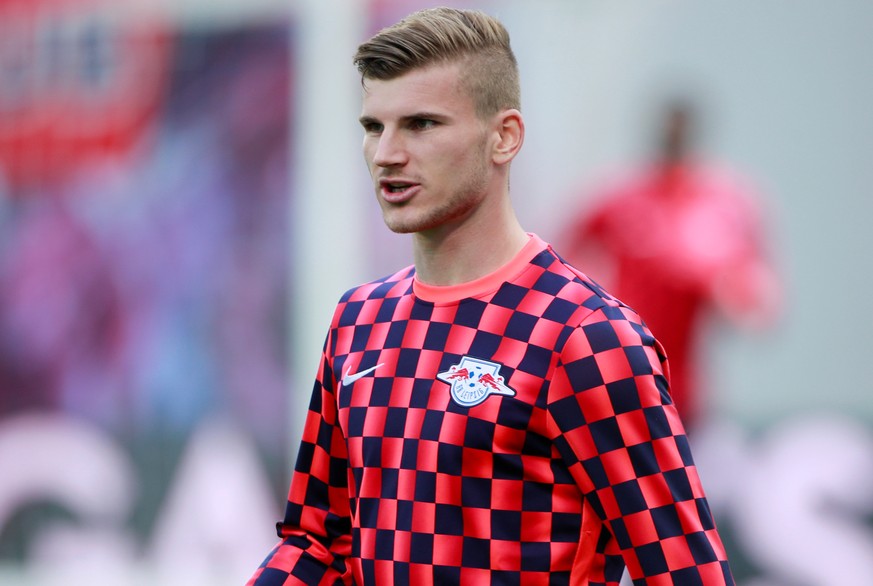Soccer Football - Bundesliga - RB Leipzig v SC Paderborn - Red Bull Arena, Leipzig, Germany - June 6, 2020 RB Leipzig&#039;s Timo Werner during the warm up, as play resumes behind closed doors followi ...