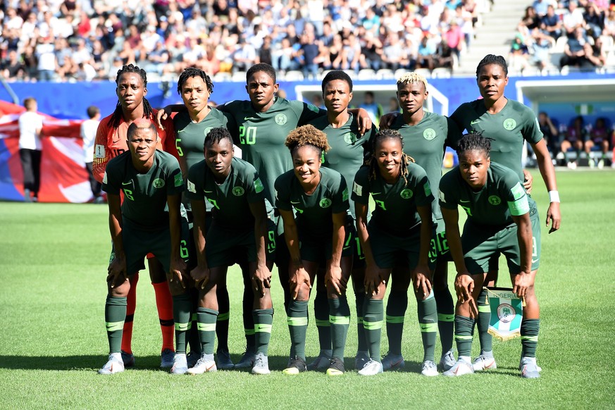L equipe (nigeria) FOOTBALL : Allemagne vs Nigeria - Coupe du monde de Football Feminin 8e de finale - 22/06/2019 FredericChambert/Panoramic PUBLICATIONxNOTxINxFRAxITAxBEL