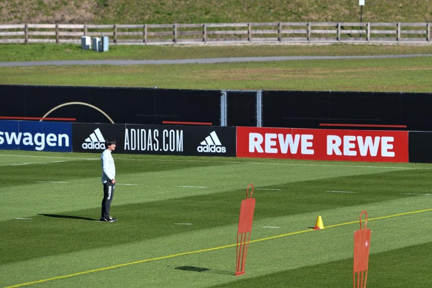 SEEFELD IN TIROL, AUSTRIA - MAY 28: Head coach Joachim Loew looks on during Day 1 of the Germany training camp ahead of the UEFA EURO 2020 on May 28, 2021 in Seefeld in Tirol, Austria. (Photo by Andre ...