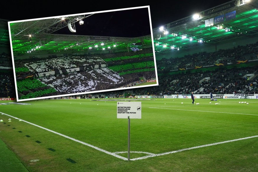 MOENCHENGLADBACH, GERMANY - DECEMBER 12: General view inside the stadium prior to the UEFA Europa League group J match between Borussia Moenchengladbach and Istanbul Basaksehir F.K. at Borussia-Park o ...