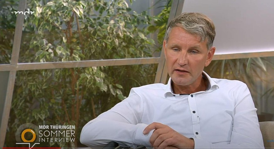 Der Landeschef der Thüringer AfD Björn Höcke im MDR-Sommerinterview.