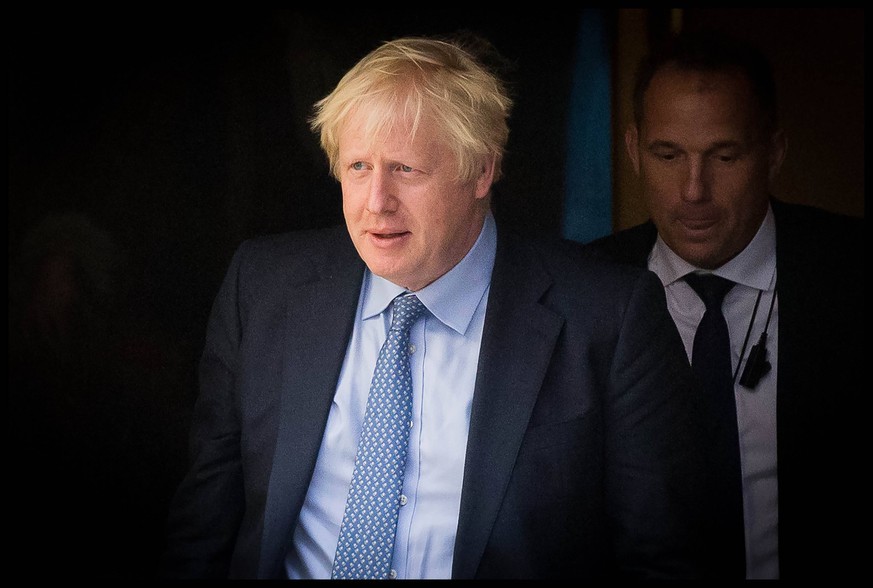 . 04/09/2019. London, United Kingdom. PM Boris Johnson PMQs. Prime Minister Boris Johnson departs Downing Street for PMQs PUBLICATIONxINxGERxSUIxAUTxHUNxONLY xMartynxWheatleyx/xi-Imagesx IIM-20101-000 ...