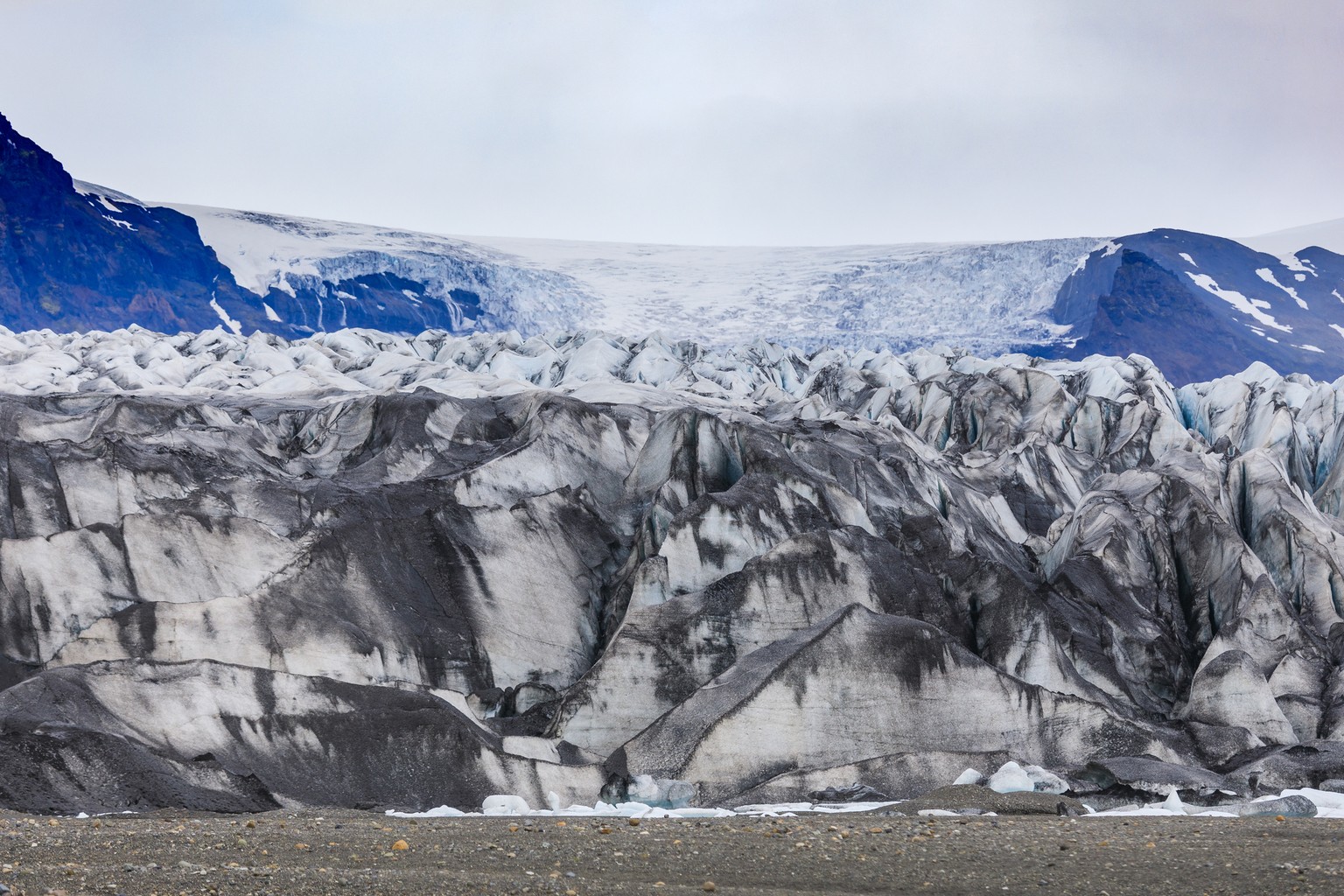 Beautiful Glacier in skaftafell national park, skaftafell iceland