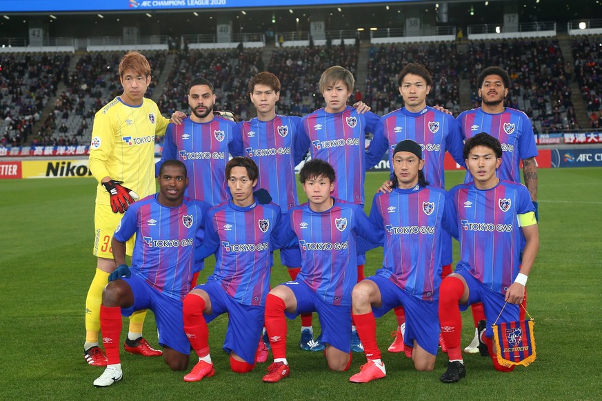 FC Tokyo team group, Mannschaftsbild, Totale line-up pose before the AFC Champions League 2020 Group F match between FC Tokyo 1-0 Perth Glory FC at Tokyo Stadium in Tokyo, Japan. on February 18, 2020  ...