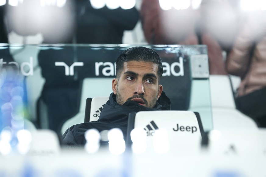 Emre Can of Juventus pictured on the bench during the Coppa Italia match at Allianz Stadium, Turin. Picture date: 15th January 2020. Picture credit should read: Jonathan Moscrop/Sportimage PUBLICATION ...