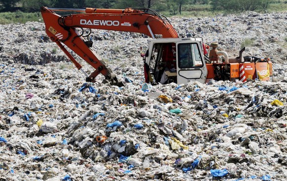 Eine Müllkippe in Pakistan