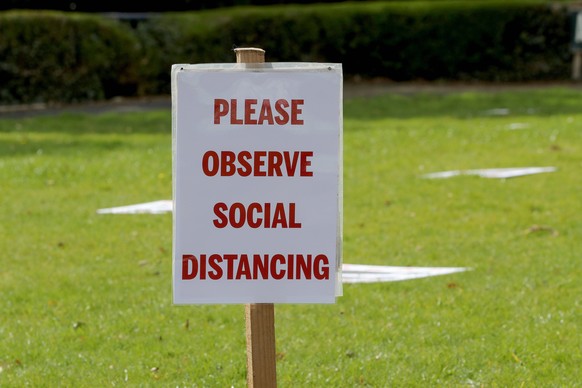 Clonmel Racing, Clonmel Racecourse, C. Tipperary 24/3/2020 A view of signs in the parade ring reminding people to adhere to social distancing as a result of the ongoing Covid-19 pandemic A view of sig ...