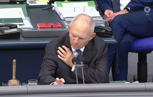 Bundestagspräsident Schäuble ermahnt zur Disziplin.
