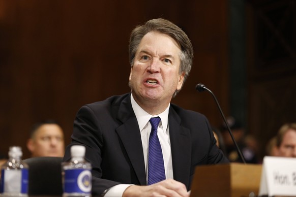 September 27, 2018 - Washington, District of Columbia, U.S. - Brett Kavanaugh speaks at the Senate Judiciary Committee hearing on the nomination of Brett Kavanaugh to be an associate justice of the Su ...