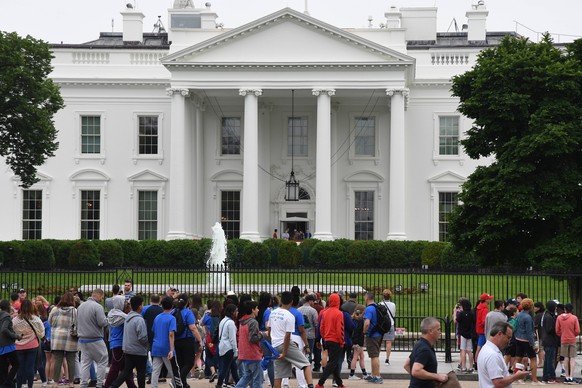 WASHINGTON D C/District of Columbia/USA./ 13.May. 2019/ world tourists visitinG white house view from pennsylvania avenue in Washington DC united states of america.. (Photo..Francis Dean / Deanpicture ...