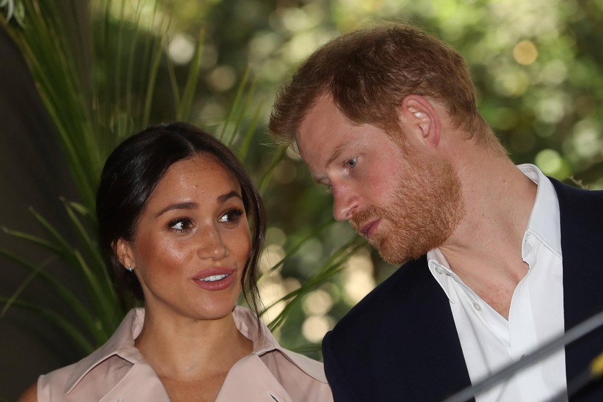 . 02/10/2019. Johannesburg, South Africa. Prince Harry and Meghan Markle, the Duke and Duchess of Sussex , at a creative industries and business reception in Johannesburg, South Africa, on the final d ...
