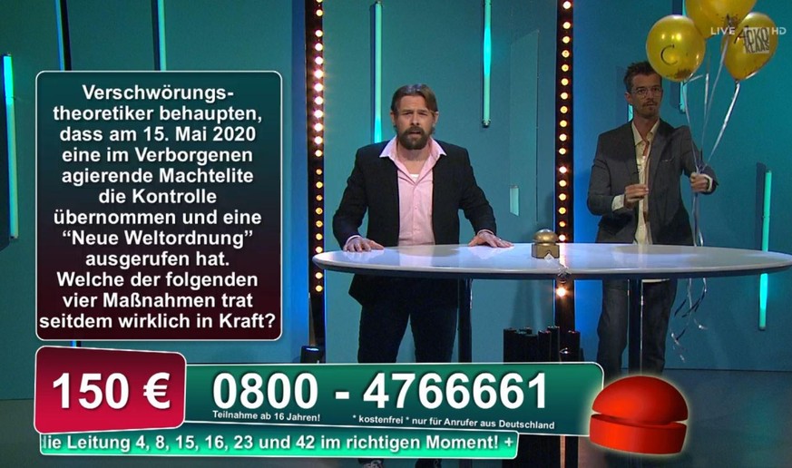 Die Gameshow zur Corona-Krise: Joko und Klaas in ihrer Live-Sendung auf ProSieben.