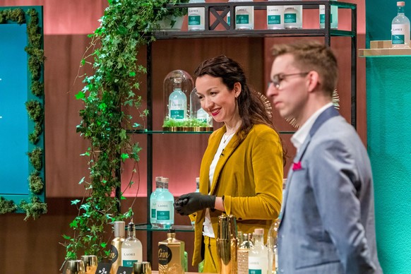 Stella-Oriana Str�fing und Christian Zimmermann aus Berlin pr�sentieren mit _Laori_ einen alkoholfreien Gin. Sie erhoffen sich ein Investment von 175.000 Euro f�r 15 Prozent der Anteile an ihrem Unter ...