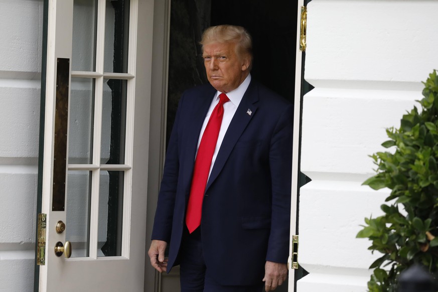 July 31, 2020, Washington, District of Columbia, USA: United States President Donald J. Trump walks out from the White House in Washington before his departure to Tampa, Florida on July 31, 2020 Washi ...