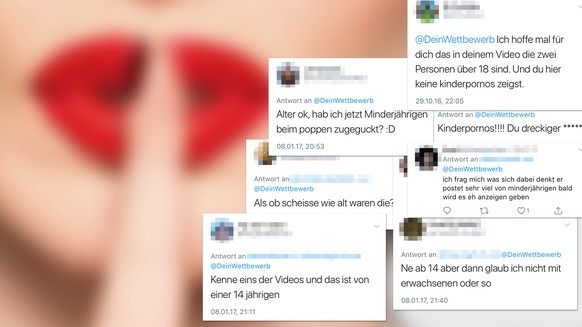 Auf Twitter wunderten sich Nutzer über die Szenen aus den "Challenges"von "DeinBeichtstuhl": Offenkundig Minderjährige, die freizügig oder sogar beim Sex gezeigt wurden.