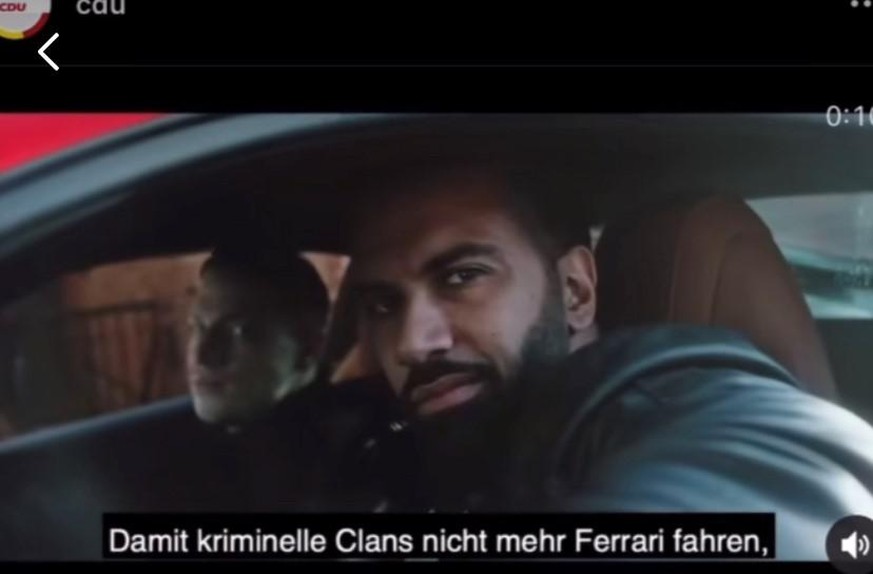 Ein Screenshot aus dem mittlerweile gelöschten Video der CDU, aufgenommen aus einem TikTok-Video, in dem es kritisiert wird.