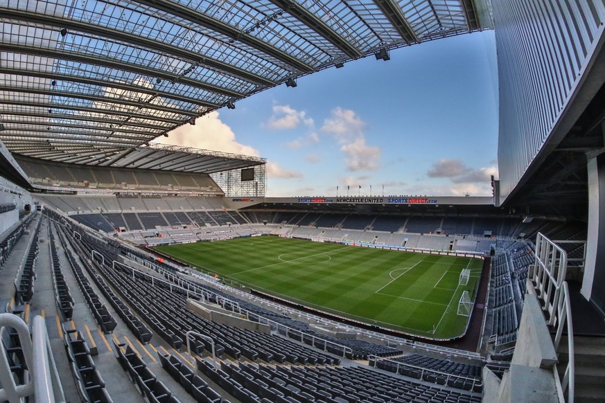 General view of St. James Park, home of Newcastle United ahead of the FA Cup 3rd round match between Newcastle United and Luton Town at St. James s Park, Newcastle, England on 6 January 2018. PUBLICAT ...