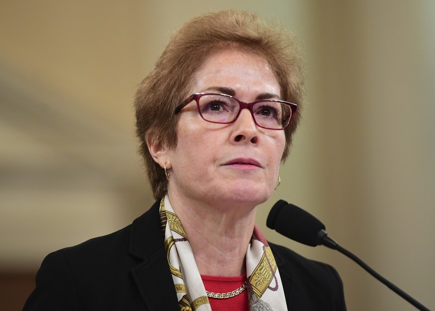 Marie Yovanovitch, former U.S. Ambassador to Ukraine, testifies before the House Permanent Select Committee on Intelligence as part of the impeachment inquiry into President Donald Trump, on Capitol H ...